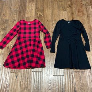 Girls Dresses. Black and Red. Sz L (10/12)